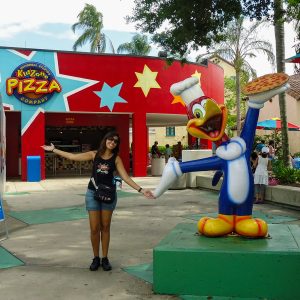 Universal Studios Florida Woody Woodpecker (Sem Sair do Roteiro) Universal Studios Florida - onde comer: KidZone Pizza Company